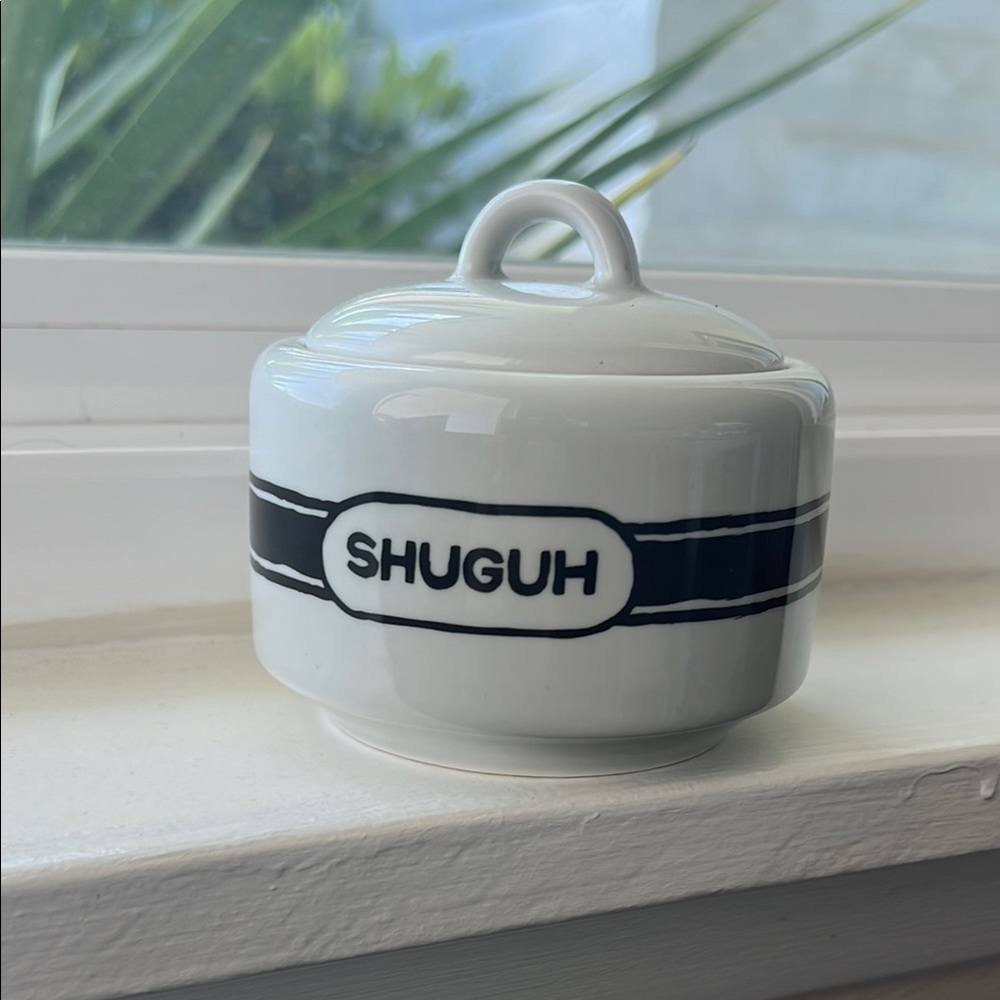 Rare FISHS EDDY NYC “SHUGUH” jar